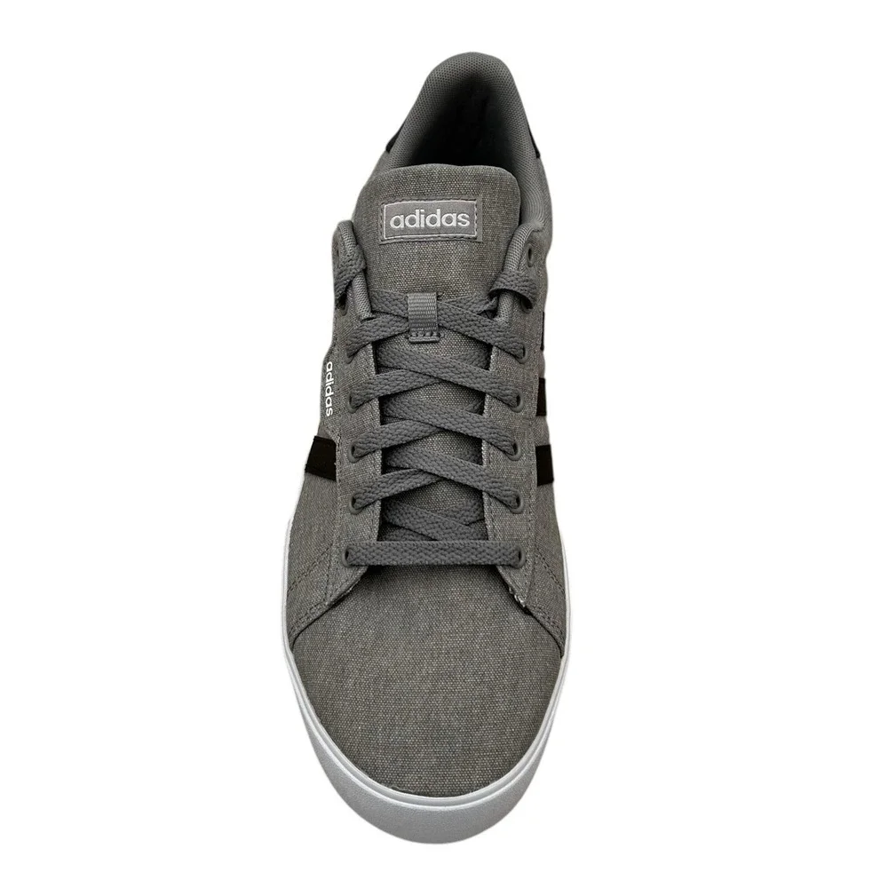 adidas Men's Daily 3.0 Canvas Skate Sneakers Size 12‎ Gray/Black Casual Shoes